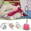 Portable Wrist Yarn Holder with Faux Leather Wrist Strap Wooden Crochet Yarn Ball Spinner Organizer Knitting Crocheting Accessories Enthusiast Gift
