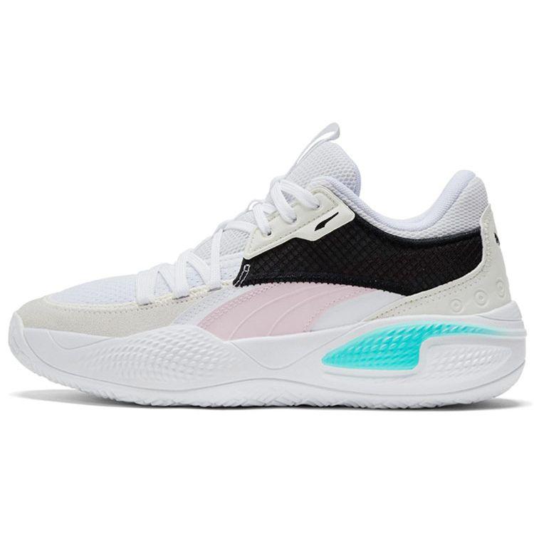Puma Court Rider Summer Days - Pink Lady Unisex Sneakers White 195662-02
