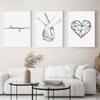 Черно-белая любовь, держась за руки, постеры и принты, настенные художественные фотографии, скандинавская картина на холсте, гостиная, коридор, домашний декор