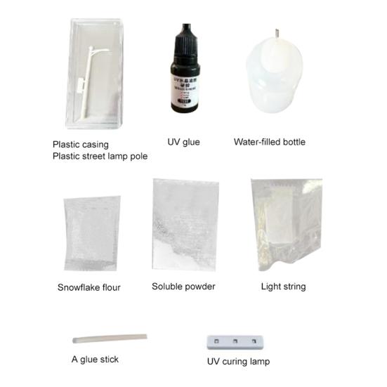 1/2/3 набора Ночник «Снежная ночь» Набор для DIY Рождественская лампа «Снежная сцена» Идеальный эмоциональный подарок Украшение для дома и офиса