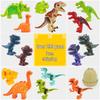 Large Dinosaur Building Blocks: Transforming T-Rex, Pterodactyl, Dilophosaurus & Velociraptor Scene Accessories Set