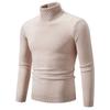 Autumn and Winter New Men's Simple Solid Color Sweater Fashionable Men's Casual Turtleneck Bottoming Sweater
