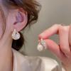 1Pair New Earrings Trendy Earrings Pearls Water Drop Earrings Fashionable Temperament Female Korean Earring