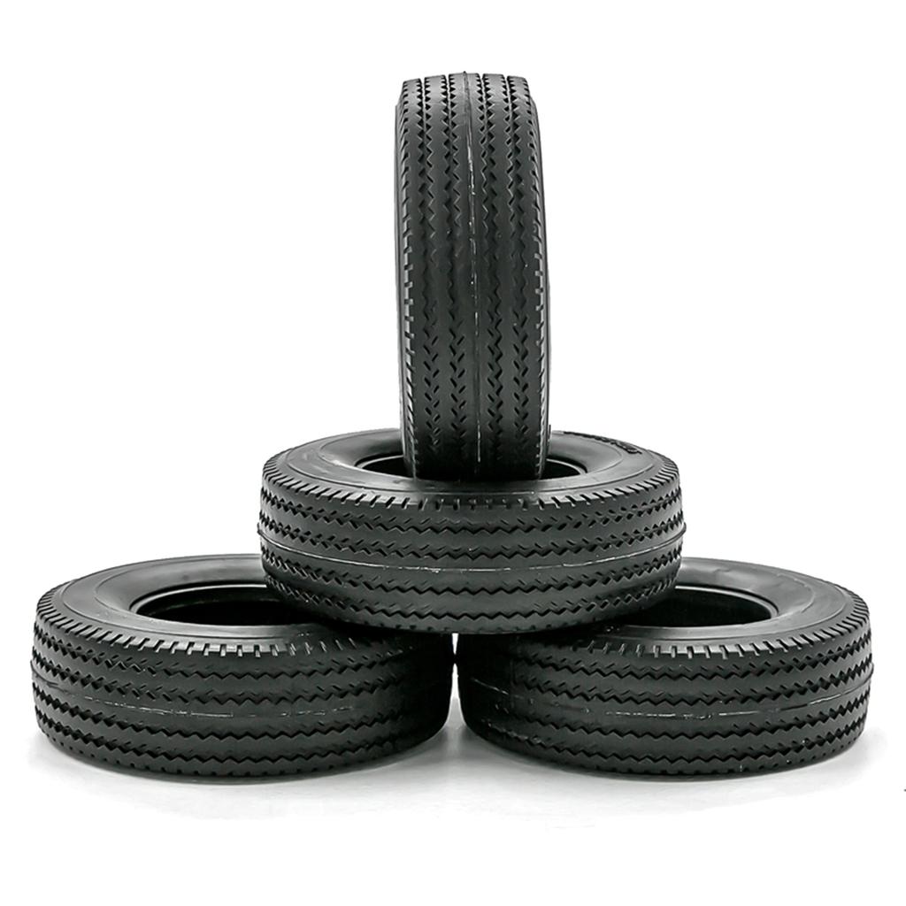 RC Crawler Rubber Tires RC Car Tires 4pcs Replacement for 1/14 Tamiya Tractor