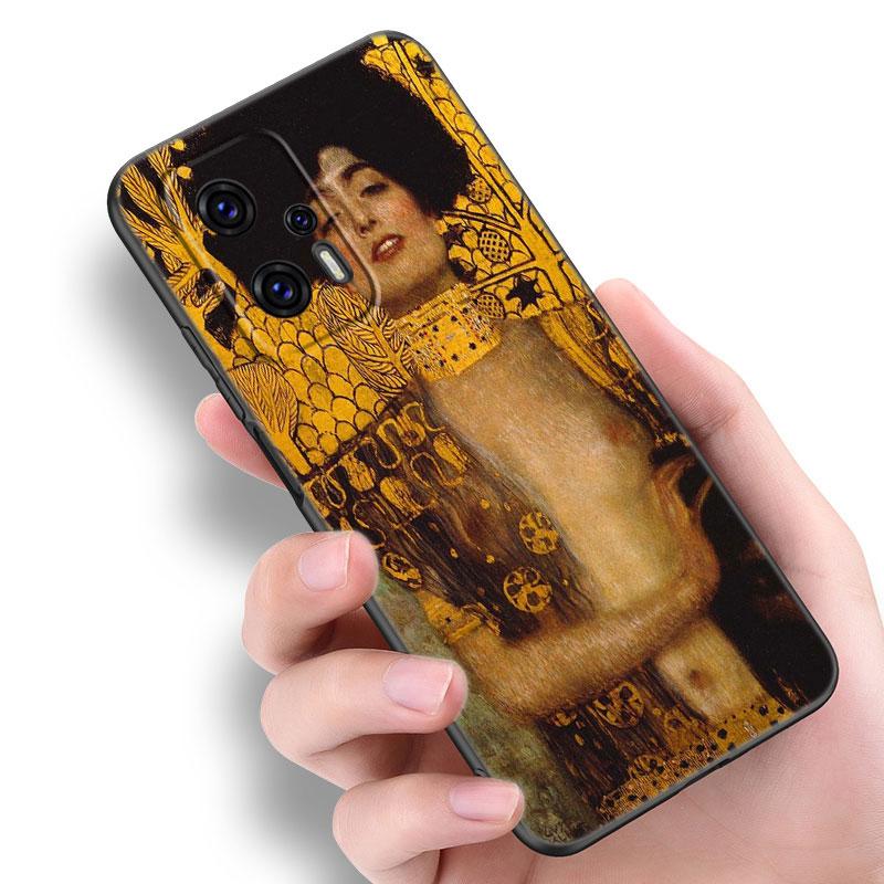 Черный силиконовый чехол для телефона Art Gustav Klimt для Xiaomi POCO X3 X4 NFC F5 M3 M4 M6 X5 X6 Pro F3 F4 GT 5G C55 C65 M5