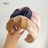PROLY Новая Модная Повязка На Голову Для Женщин Шириной 5 СМ С Двухцветной Лоскутной Отделкой По Бокам Повседневный Головной Убор С Узлом Посередине Аксессуары Для Волос