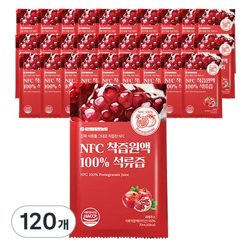 Cham & Deul Red Clay Farm NFC juice concentrate, 100% pomegranate juice, 70ml, 120 pieces
