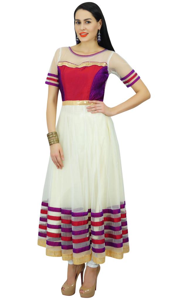 Atasi Женский дизайнерский костюм-сальвар Anarkali длиной до пола с дупаттой