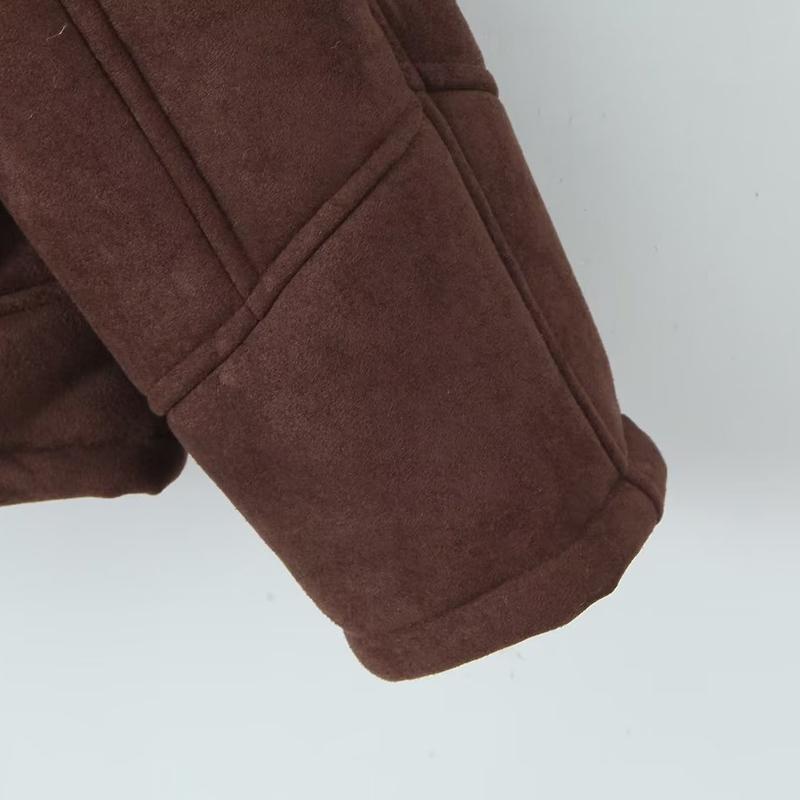 Женское пальто Осень и Зима Новая женская мода Свободное и теплое Ретро пальто из овечьей шерсти