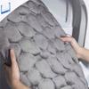 Bathroom Mat Anti-Slip Memory Foam Stones Mat Thick Gray