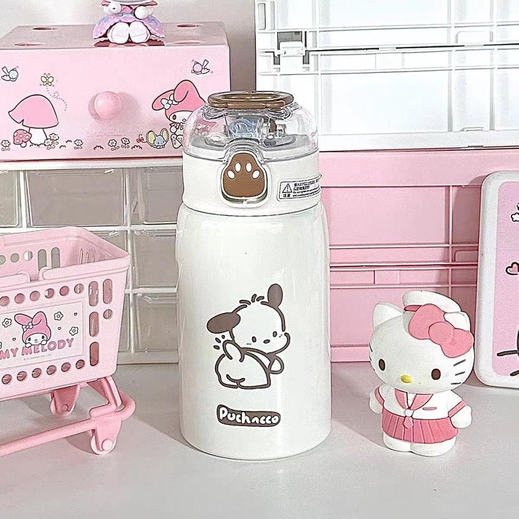 Термокружка Sanrio с лапкой, с вакуумной изоляцией из нержавеющей стали, для детей и студентов