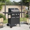Gas Barbecue - VIDAXL - 4 Burners - Black - Powder-coated Steel - 126.5 X 55.5 X 109 Cm