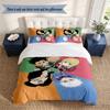 HUNTER×HUNTER 3‑Piece Bedding Set Soft Microfiber Duvet Cover Pillowcases Comfortable Bed Linen for Bedroom Decoration