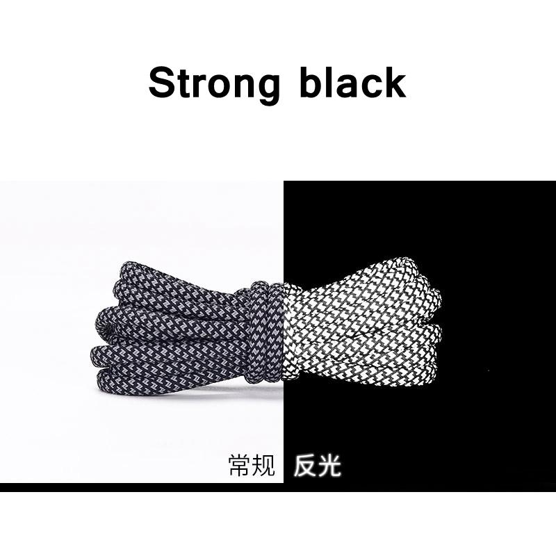 1 пара НОВЫХ Светоотражающих Спортивных Шнурков Круглый Шнурок Rhoelace Rtrong Light Shoelace Прочный Шнурок Длина 100/120/140/160 см
