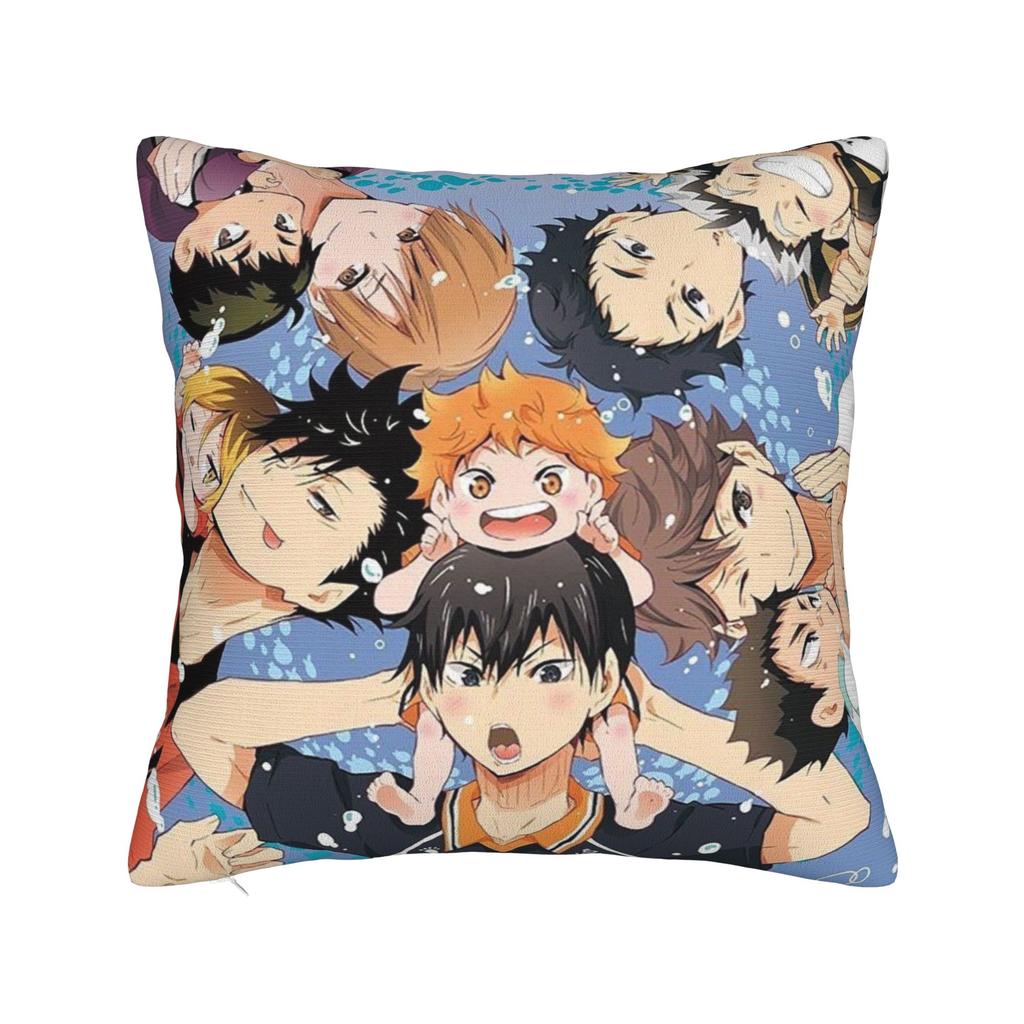 Haikyuu Квадратные Наволочки Волейбол Манга Чехол для Подушки Креативный Полиэстер Декор Наволочка для Дома 18x18
