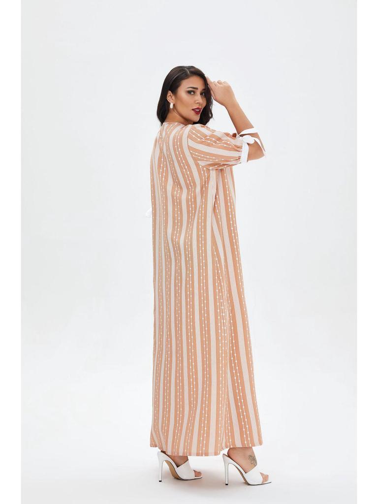 Women's Casual Summer Dress Pajamas - Ethnic Arabic Robe