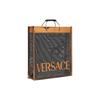 Versace Logo Engraved Mesh Tote Bag Men Tote Bags Brown Black 1008924-1A06765-2X16V