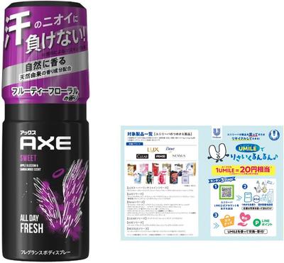 Fragrance Body Spray Sweet Fruity Floral 60g Leaflet (Subtle Scent) +