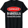 Мужская футболка Danger Dadzilla Осторожно Смешная футболка для пап