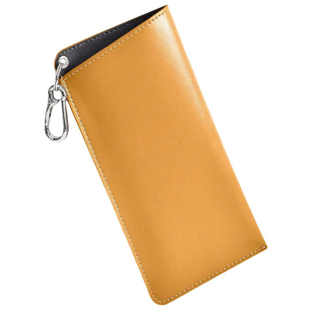 Solid Color Sunglasses Pouch PU Leather Hanging Sunglasses SunGlasses Holder Eyewear Accessories