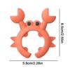 Silicone Spatula Rack Crab Shaped Heat-Resistant Pot Clip Spoon Rest Stove Top Spatula Holder Anti Scalding Overflow Pot Holder