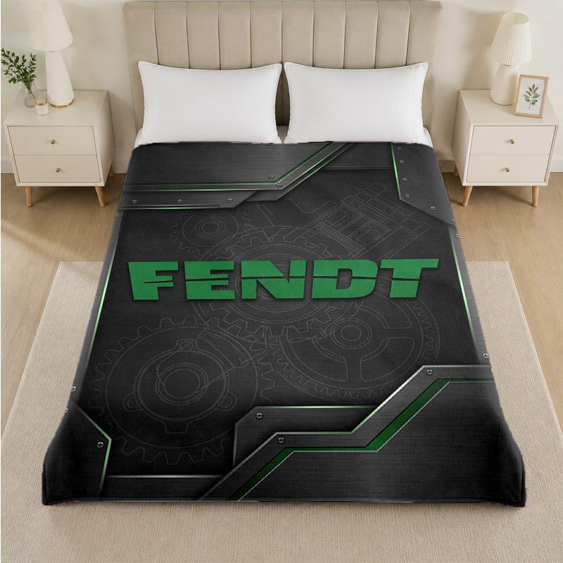Фланелевое одеяло с принтом Fendt, уютное, легкое, плюшевое покрывало для кровати, дивана, домашнего использования