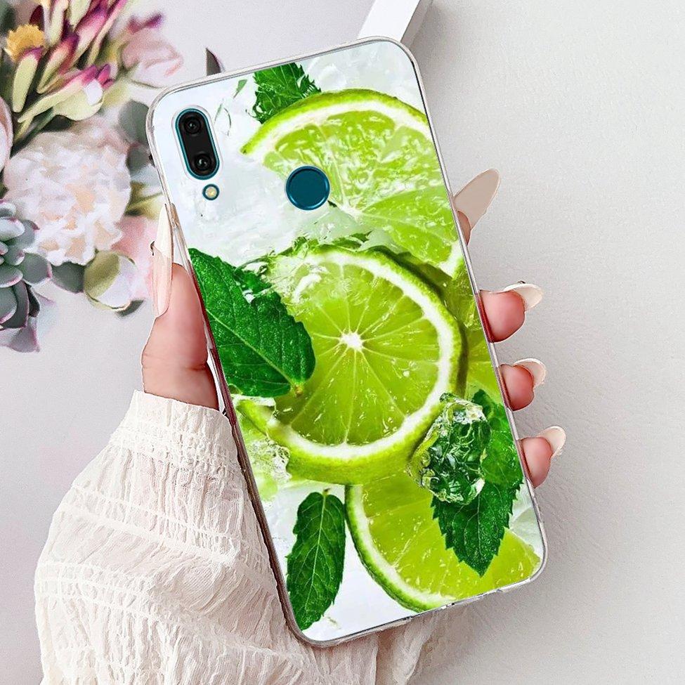 Clear For Huawei Y9 2019 Case Cover Cute Fashion Flowers Funny Cool Painted Soft Phone Case For Huawei JKM-LX1 JKM-LX2 JKM-LX3