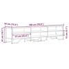 VidaXL Meuble TV chêne sonoma 180x34x41 cm bois d'ingénierie, support TV, buffet TV, meuble multimédia, banc TV, meuble 848575