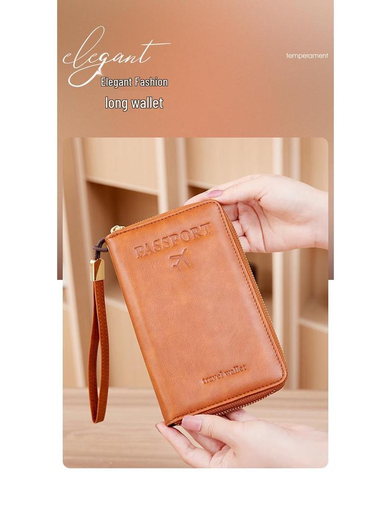 2024 Кошелек-органайзер для паспорта и документов с RFID-защитой от кражи