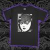 Uzumaki Eyeball T-Shirt Junji Ito Manga Horror Spiral Graphic Tee Unisex Soft
