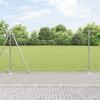 VidaXL Chain Link Fence with 7 Flanked Posts 1.2x10 M Galvanized Steel 3351294