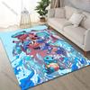 Cartoon Pocket Monsters Squirtle Print Carpet for Living Room Bedroom Kid's Room Home Decor Area Rug Playing Mat Luxury Gifts