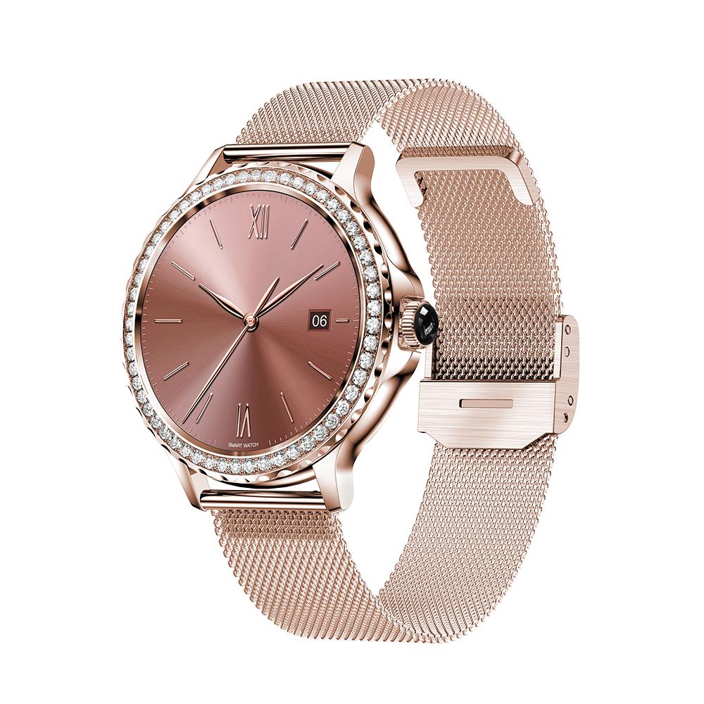 Модные 1,3-дюймовые женские смарт-часы Bt Call с пульсометром, фитнес-браслетом, водонепроницаемым Ip68, для женщин, с воспроизведением музыки, умными часами