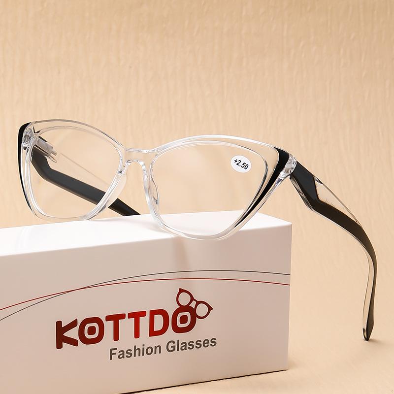 Модные очки для чтения для женщин, кошачий глаз, розовые, компьютерные очки для пресбиопии +1,0 +1,5 +2,0 +2,5 +3,0 +3,5 +4,0