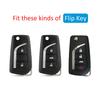 Carbon Fiber Flip Key Case Hard Shell Cover Accessories For Toyota Camry C-HR