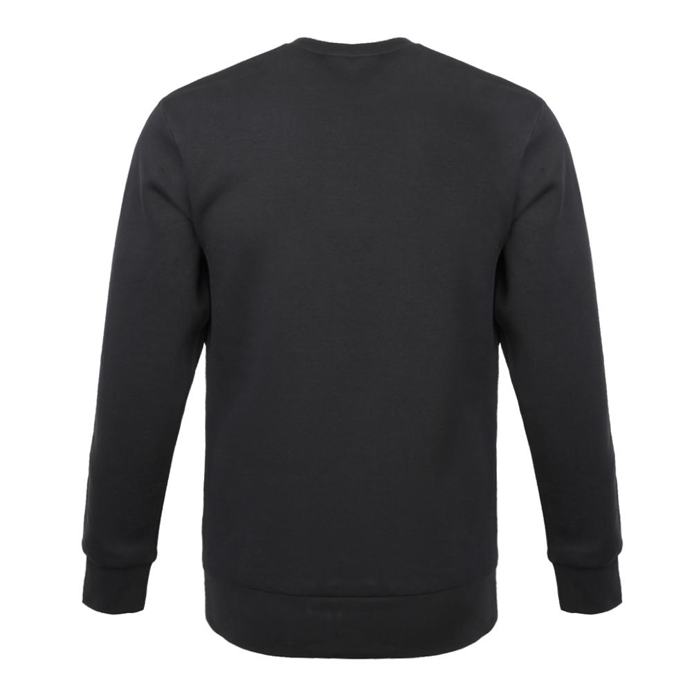 adidas Ess 3S Crew Lifestyle Series Полосатый удобный спортивный свитер с длинным рукавом Мужская толстовка черного цвета BQ9645