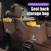 TWDG8 Car multifunctional storage box folding leather Garbage bag For BMW X1 X3 X5 X6 X7 1 3 5 7 Series E70 E87 F40 F48 G20 G30 G32 i7
