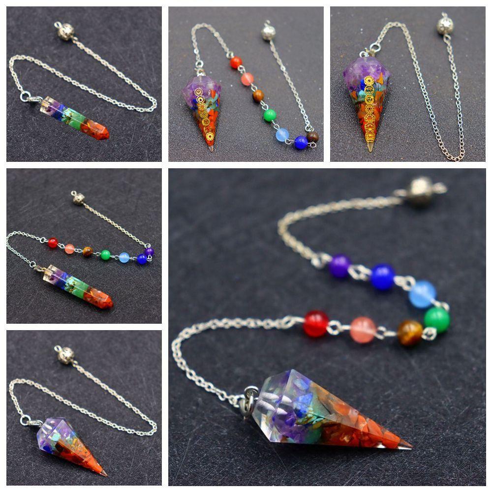 Fashion Jewelry Healing Crystal 7 Chakra Orgonite Natural Stone New Design Gemstone Rock