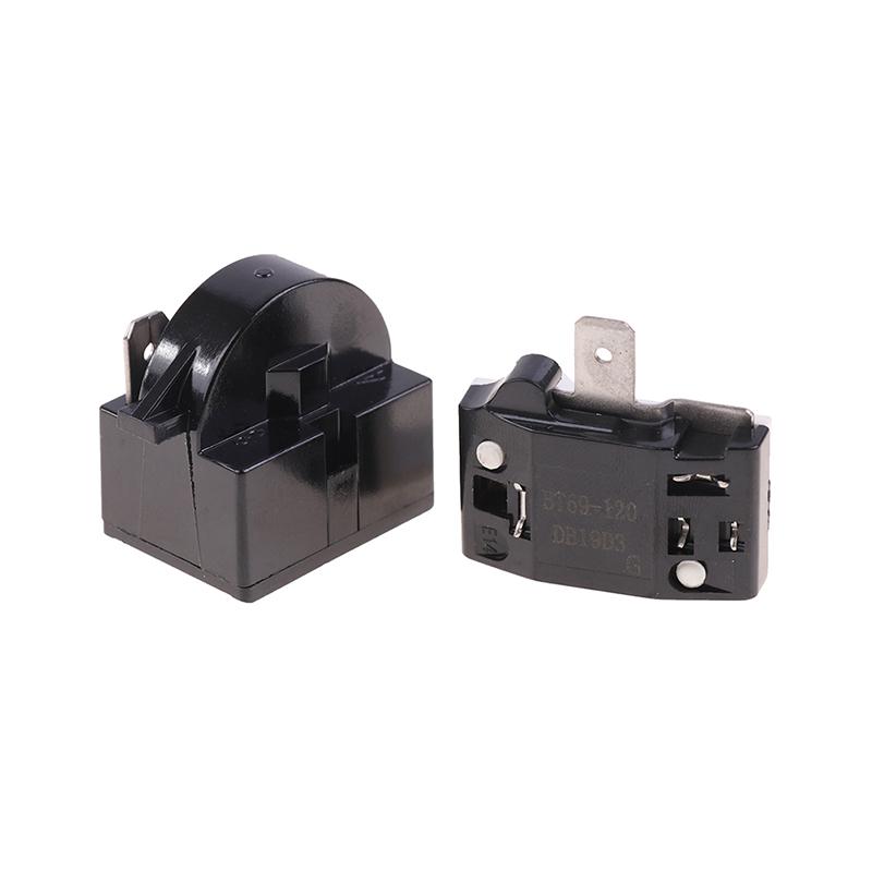 2Pcs Qp2-4.7 Ptc Starter Relay 1 Pin Refrigerator Starter Relay And 6750C-0005P Refrigerator Overload Protector
