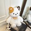 Cat Bear Plush Cartoon Mini Backpack With Zipper And Open Storage Outings Casual