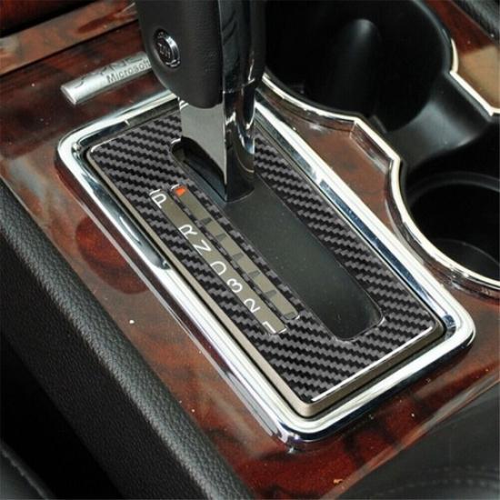 Carbon fiber Interior Gear Shift Console Trim Cover For Lincoln Navigator 07-14