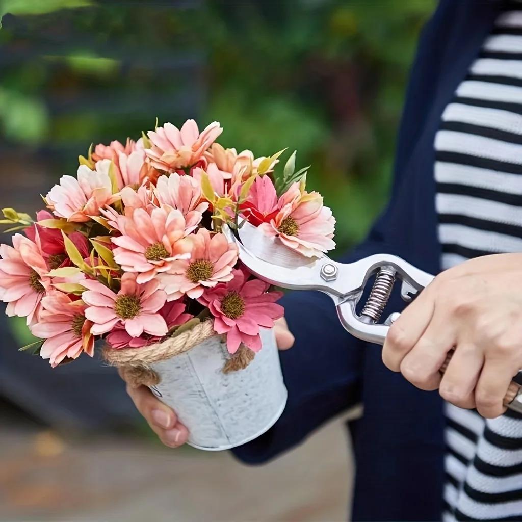 1 шт., Секатор с деревянной ручкой, Ножницы для обрезки фруктовых веток, Ножницы с локтевым упором, Садовые ножницы, Ножницы для сбора фруктов 8,07 дюйма/20,5 см