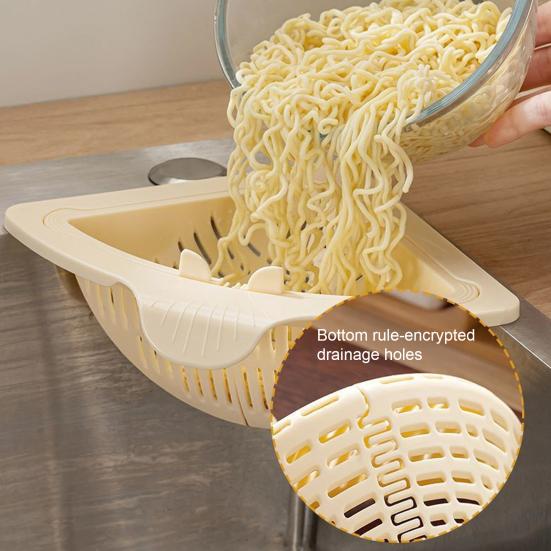 5 шт. Угловые сливные корзины для раковины, Магнитные треугольные сливные корзины, Фильтр для кухонной раковины с вращающимся сливным основанием для пищевых отходов, Мытья овощей