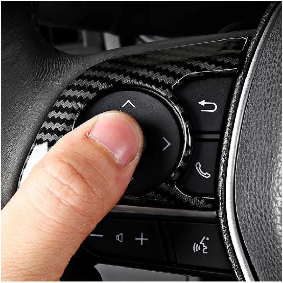 For Toyota Camry XV70 70 2018 2019 2020 2021 2022 2023 ABS Car Steering Wheel Button Panel Trim Cover Decorative Sticker