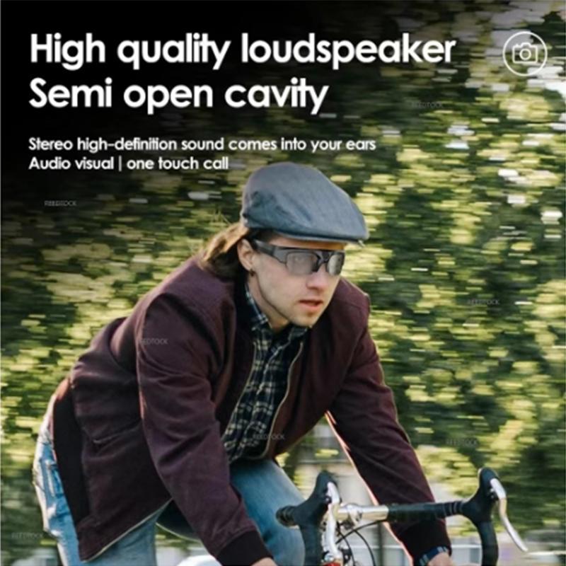 Обновление смарт-записывающей камеры, Bluetooth-очков с функцией Bt5.0, солнцезащитных очков для музыки и аудиозаписи для езды/спорта