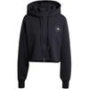 Укороченная толстовка на молнии By Stella McCartney Черная Женская JD8107