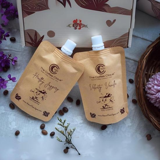 Кофейная клика | Полезный джаггери + Бархатная ваниль | Взбитая кофейная паста | Капучино как в кафе дома | Без добавления сахара | 210 грамм