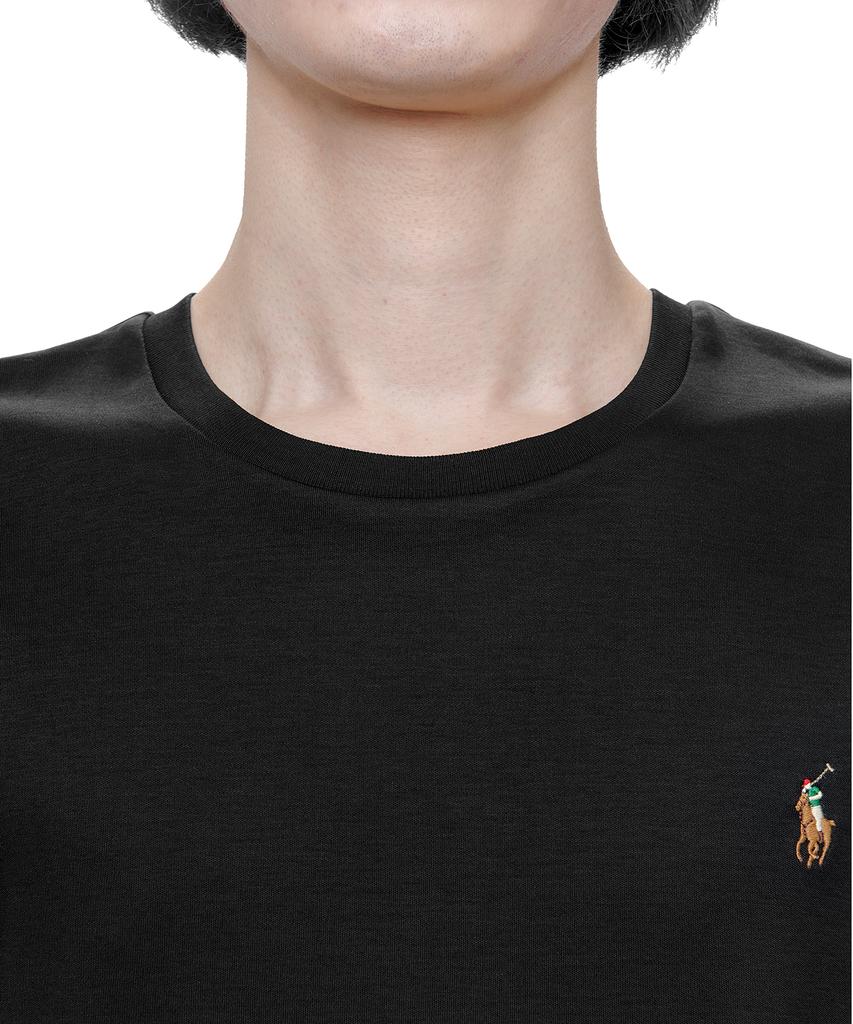 POLO RALPH LAUREN Custom Slim Soft Cotton Tee - Black