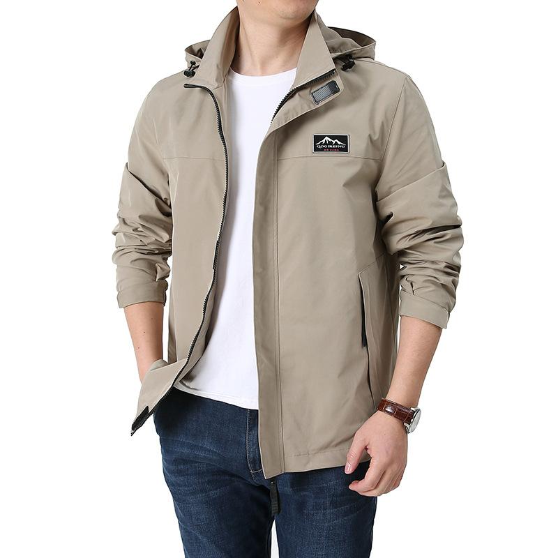 Легкая весенне-осенняя куртка мужская, альпинистская, тренчкот, пальто с капюшоном, мужской блейзер