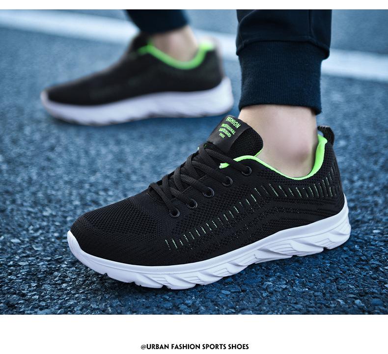 Мужские кроссовки Jinjiang Flyknit - Дышащие, Высококачественные, Повседневные Спортивные для Весны и Осени (Размер 46)